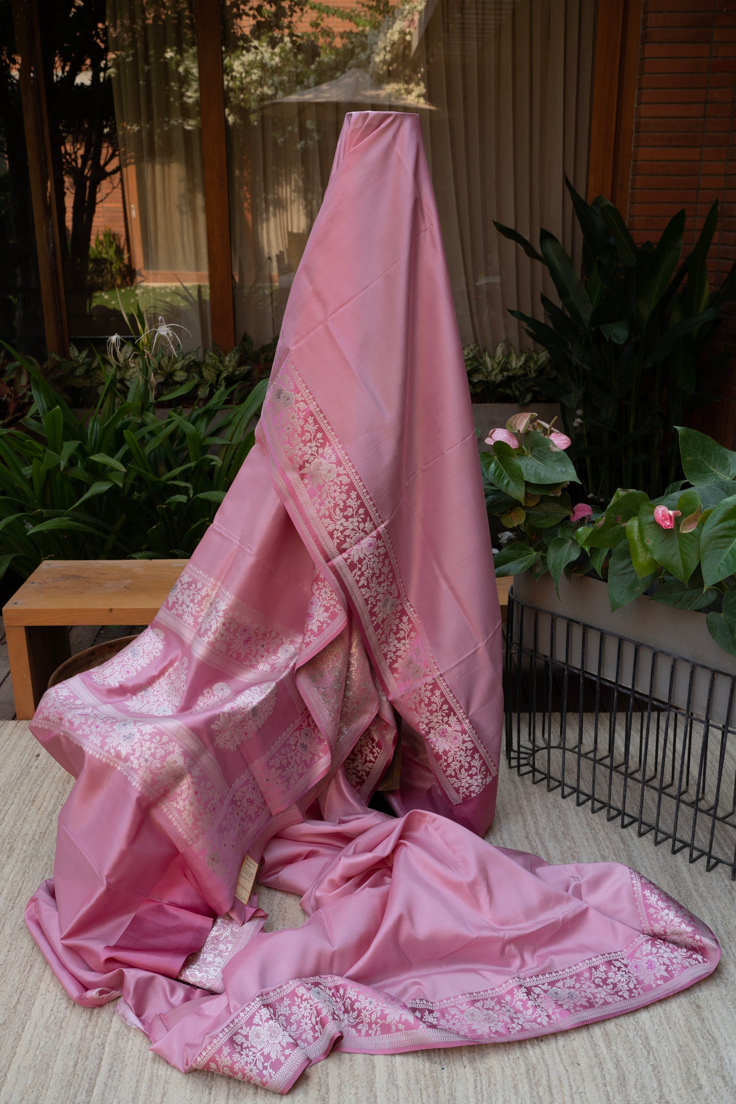 PINK BANARAS SAREE